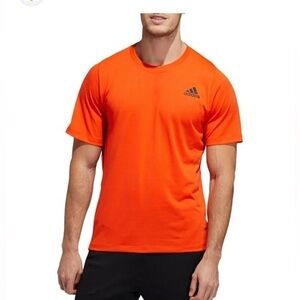 adidas orange free lift sport prime lite athletic short sleeve t-shirt, size XL